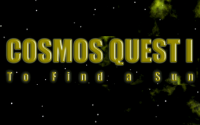 Cosmos Quest I:  To Find A Sun